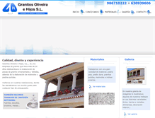 Tablet Screenshot of granitosoliveira.com